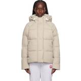 Canada Goose Fjer - Slim Tøj Canada Goose Taupe Junction Down Jacket 432 Limestone