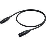 Proel Kabler Proel microphone cable, black 0.5m