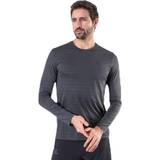 Salomon Herre T-shirts & Toppe Salomon XA Long Sleeve Tee Black/Grey, Male, Tøj, Skjorter, Løb, Sort/Grå