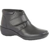 Ankelstøvler Mod Comfys Womens/Ladies Softie Leather Extra Wide Ankle Boots