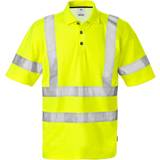 EN ISO 20471 Arbejdstøj Fristads High Vis Poloshirt 7025 Kl. PHV Größe Warnschutz-Gelb