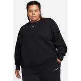 Fleece - Oversized Overdele Nike Oversized Sportswear Phoenix Fleece-sweatshirt plus med rund hals til kvinder sort 2X