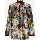 48 - Blomstrede Overdele Dolce & Gabbana Chiffon shirt fiore_notturno_f_ner