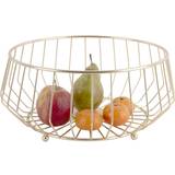 Present Time Jern Brugskunst Present Time Iron Gold Plated Linea Fruit Basket