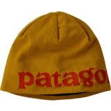 Dame - Guld Huer Patagonia Beanie Hat Logo Belwe/Cosmic Gold