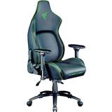 Justerbar siddehøjde - PVC læder Gamer stole Razer Iskur Gaming Chair - Black/Green