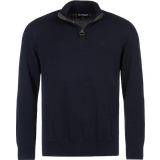 Barbour Høj krave Overdele Barbour Cotton Half Zip Sweater - Navy