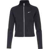 Kort - Polyester Overtøj Nike RIB Trainingsjacke Damen schwarz