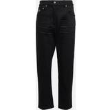Prada Bukser & Shorts Prada Mid-Rise Cropped Straight Jeans Schwarz
