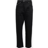 Prada Jeans Prada Mid-Rise Cropped Straight Jeans Schwarz