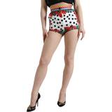 Multifarvet - One Size Bukser & Shorts Dolce & Gabbana Multicolor Floral Polka Dot Hot Pants Shorts IT36