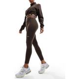 48 - Brun - Dame Tights Nike Pro 365 7/8-leggings med mellemhøj talje til kvinder brun EU 48-50