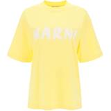 Marni Gul Overdele Marni Logo T-shirt - Lemon