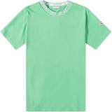 Moncler Grøn Overdele Moncler Green Garment-Washed T-Shirt 83C GREEN