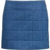Gucci Dame Nederdele Gucci Womens Blue Quilted A-line Denim Mini Skirt