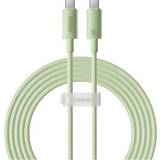 Baseus Sølv Mobiltilbehør Baseus Fast Charging cable USB-C to USB-C Habitat Series 2m 100W green