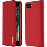 Dux ducis iPhone SE 2022 2020 8 7 Læder Cover Rød