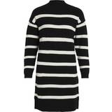 Nylon - Stribede Kjoler Vila Knitted Dress - Black