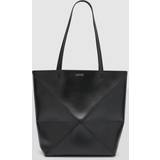 Loewe Bomuld Tasker Loewe Womens Black Puzzle Fold Medium Leather Tote bag 1 Size