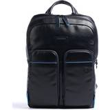 Piquadro Blå Tasker Piquadro Blue Leather, Backpack, Blue, Laptop Compartiment, CA5575B2V, For Men