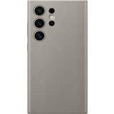 Beige Mobiletuier Samsung Galaxy S24 Ultra Vegan Leather Case Taupe