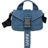 Ganni Blå Tasker Ganni Blue Recycled Tech Mini Denim Bag 630 Denim UNI