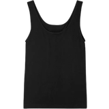U-udskæring - Viskose T-shirts & Toppe Boody Tank Top - Black