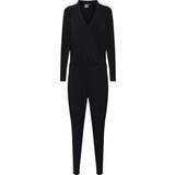 V-udskæring - XL Jumpsuits & Overalls Ichi Jumpsuit - Black