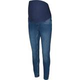 Mamalicious Skinny Fit Extra High Waist Jeggings Blue/Medium Blue Denim