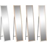 Spejle Home ESPRIT Free standing White Brown Wall Mirror