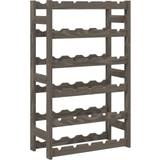 VidaXL Grå Vinreoler vidaXL grey, 30 bottle Pinewood Wine Rack