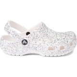 Hvid Tøfler Crocs Toddler Classic Starry Glitter Clog - White/Silver