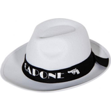 Tidstypiske Hovedbeklædninger Widmann Al Capone Gangster Hat White