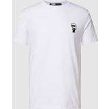 Karl Lagerfeld Dame T-shirts & Toppe Karl Lagerfeld T-Shirt mit Motiv-Patch in Weiss, Größe
