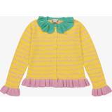 Stribede Trøjer Børnetøj Stella McCartney Kids Girls Yellow Pineapple Knit Cardigan