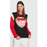 Love Moschino Dame Sweatere Love Moschino Sweatshirt W649101M 4055 Schwarz Regular Fit