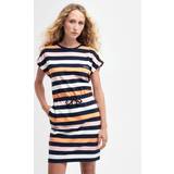 Barbour Dame Kjoler Barbour Women's Marloes Striped Womens Dress Navy Apricot Crush navy apricot crush