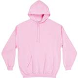 Balenciaga Pink Overdele Balenciaga Logo cotton hoodie pink