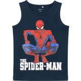 Aftagelig hætte - Spiderman Børnetøj Name It Dark Sapphire Nihil Spiderman Tank Top-122/128