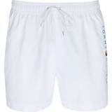 Hvid - XL Badetøj Tommy Hilfiger Original Logo Mid Length Swim Shorts TH OPTIC WHITE