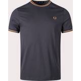 Fred Perry Grå Tøj Fred Perry Twin Tipped T-Shirt Dark