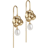 Perler Smykker ENAMEL Copenhagen Kai Earrings - Gold/Pearls