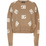 48 - Brun - Viskose Overdele Dolce & Gabbana Cropped Wool Sweater - Multicolored