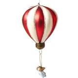 Glas - Hvid Julepynt Speedtsberg l Balloon with Angel Red/White Juletræspynt 8cm