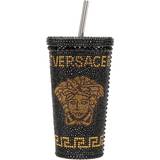 Versace Sort Kopper & Krus Versace Crystal Medusa Travel Cup Black Travel Mug