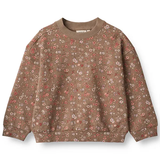 Blomstrede Overdele Wheat Kid's Lia Sweatshirts - Cocoa Brown Meadow
