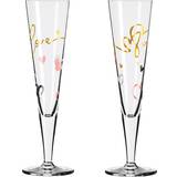 Ritzenhoff Glas Ritzenhoff champagnerglas 2er-set goldnacht f23 Trinkglas 20cl 2Stk.