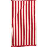 Rød Badehåndklæder Gant Home Block Stripe Bright Badehåndklæde Rød (180x100cm)