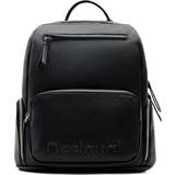 Desigual Skoletasker Desigual Midsize half-logo backpack BLACK U