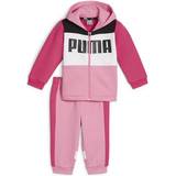 Jersey Tracksuits Børnetøj Puma Kid's Minicats Colorblock Jogger Sports Suit - Fast Pink